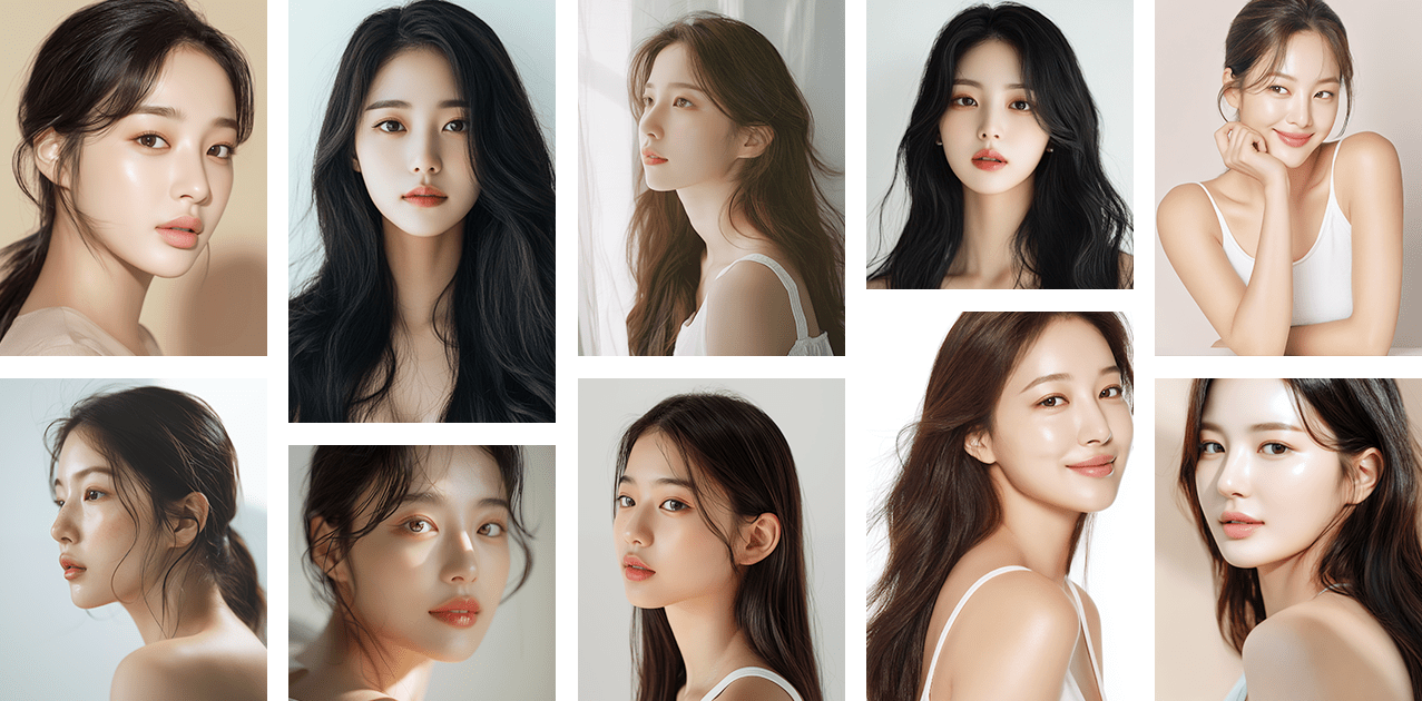 크리스탈성형외과 모델 이미지 모음